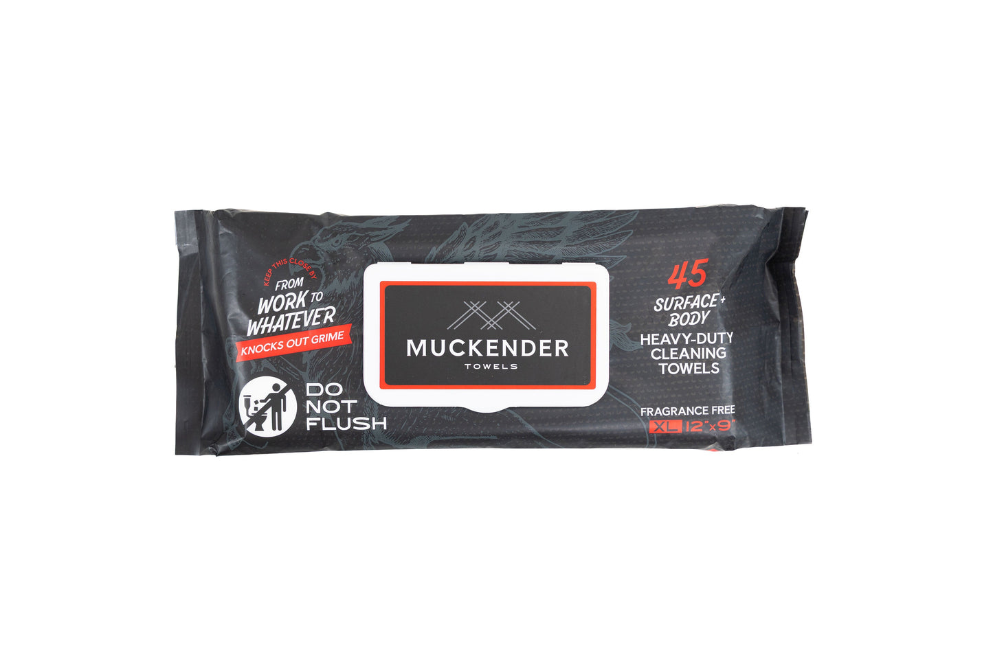 Muckender Towels - 4-Pack Value Bundle, Skin Safe, Unscented (180 ct)