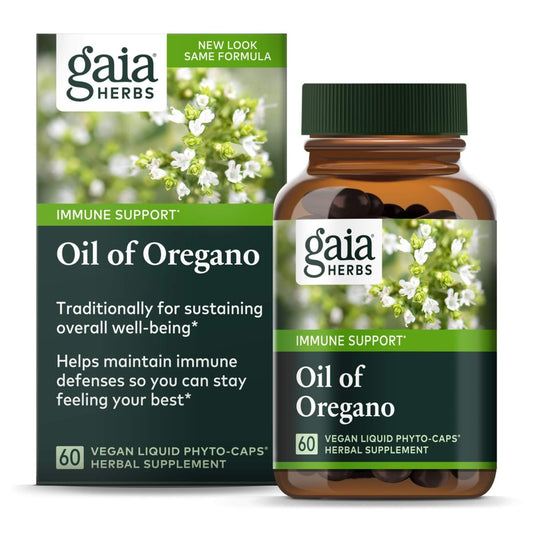 Gaia Herbs Oil of Oregano -60 Vegan Liquid Phyto-Capsules (30-Day Supply)