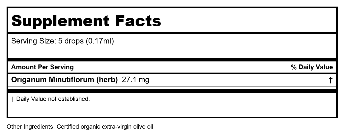 Nutritional Fundamentals for Health Oregano SAP 15 ml